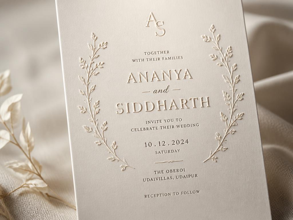 Exemple de rendu : invitation 3D carte en relief